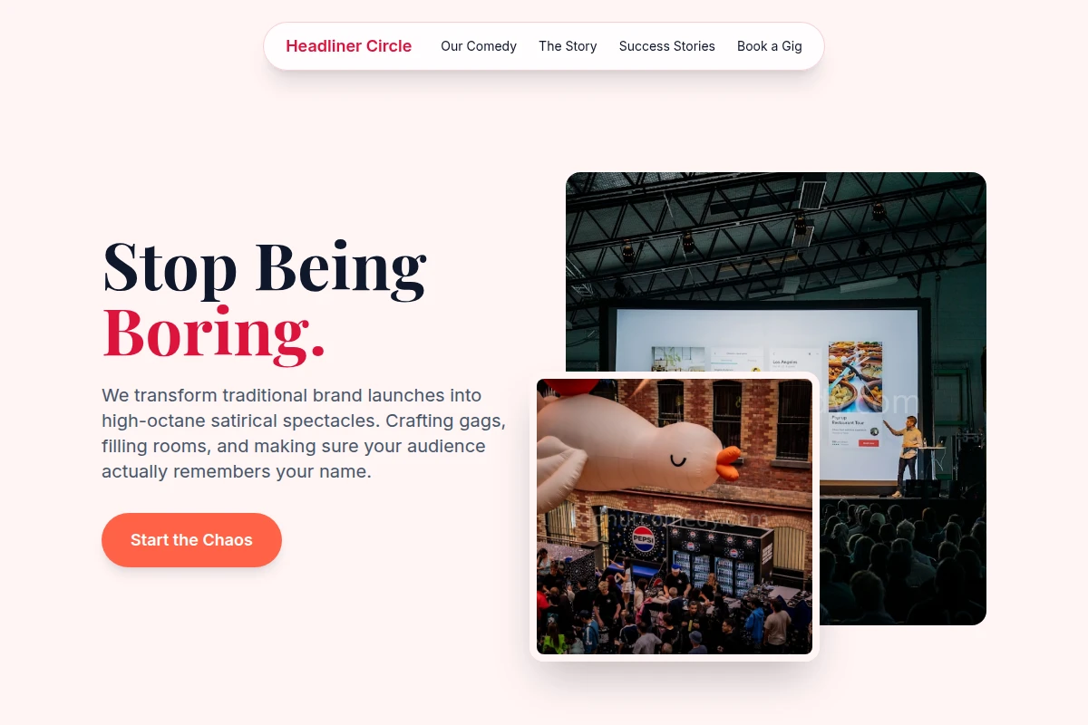 Satire Event Marketing