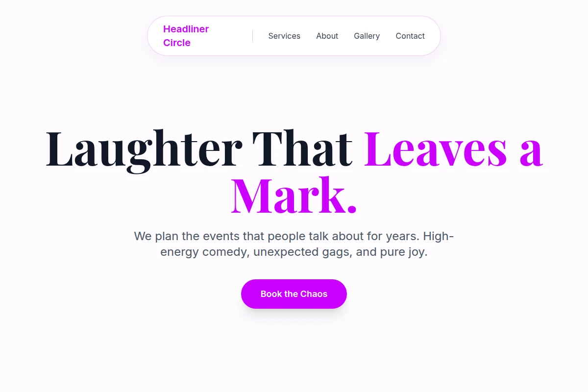 Slapstick Event Planning