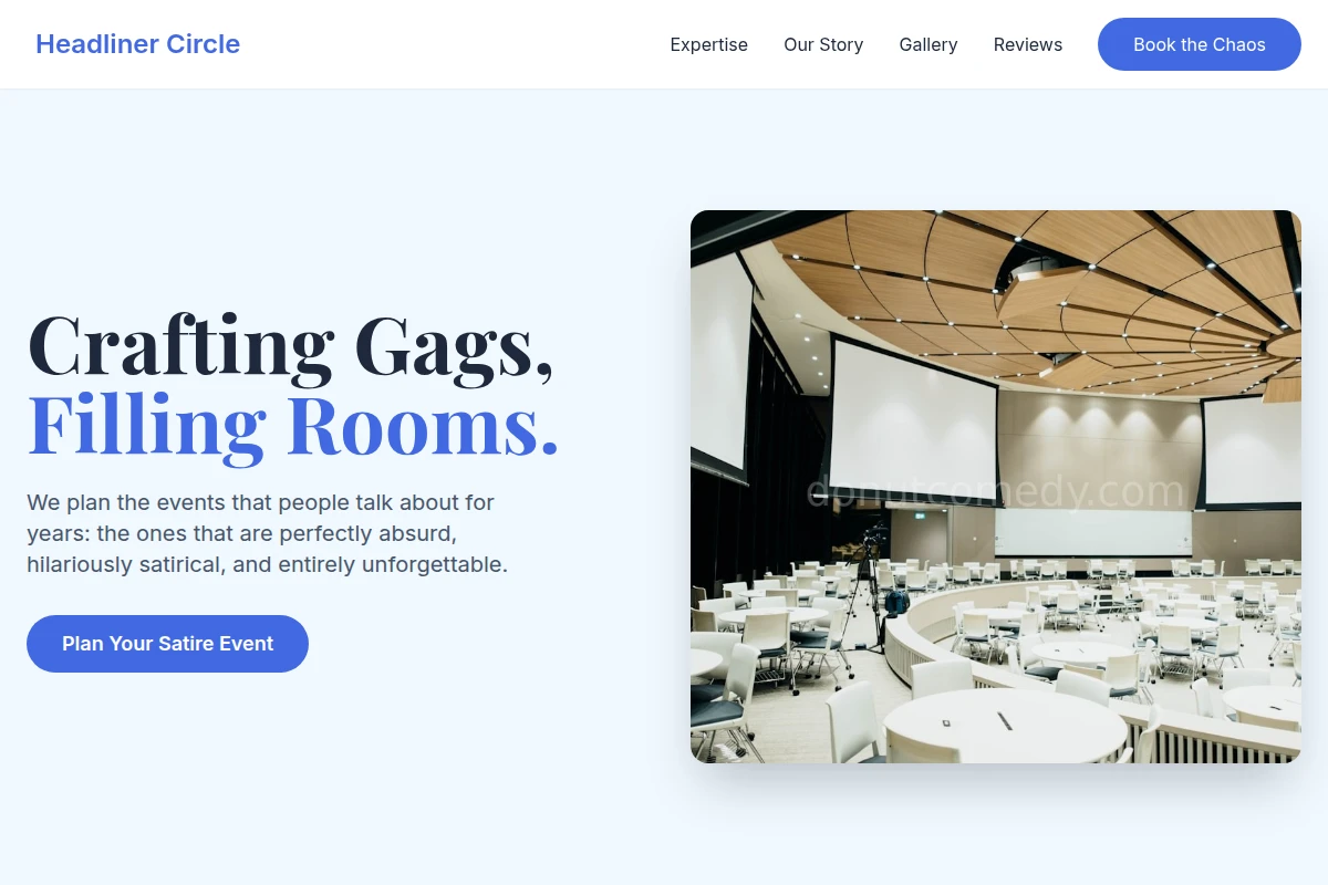 Satire Event Planning