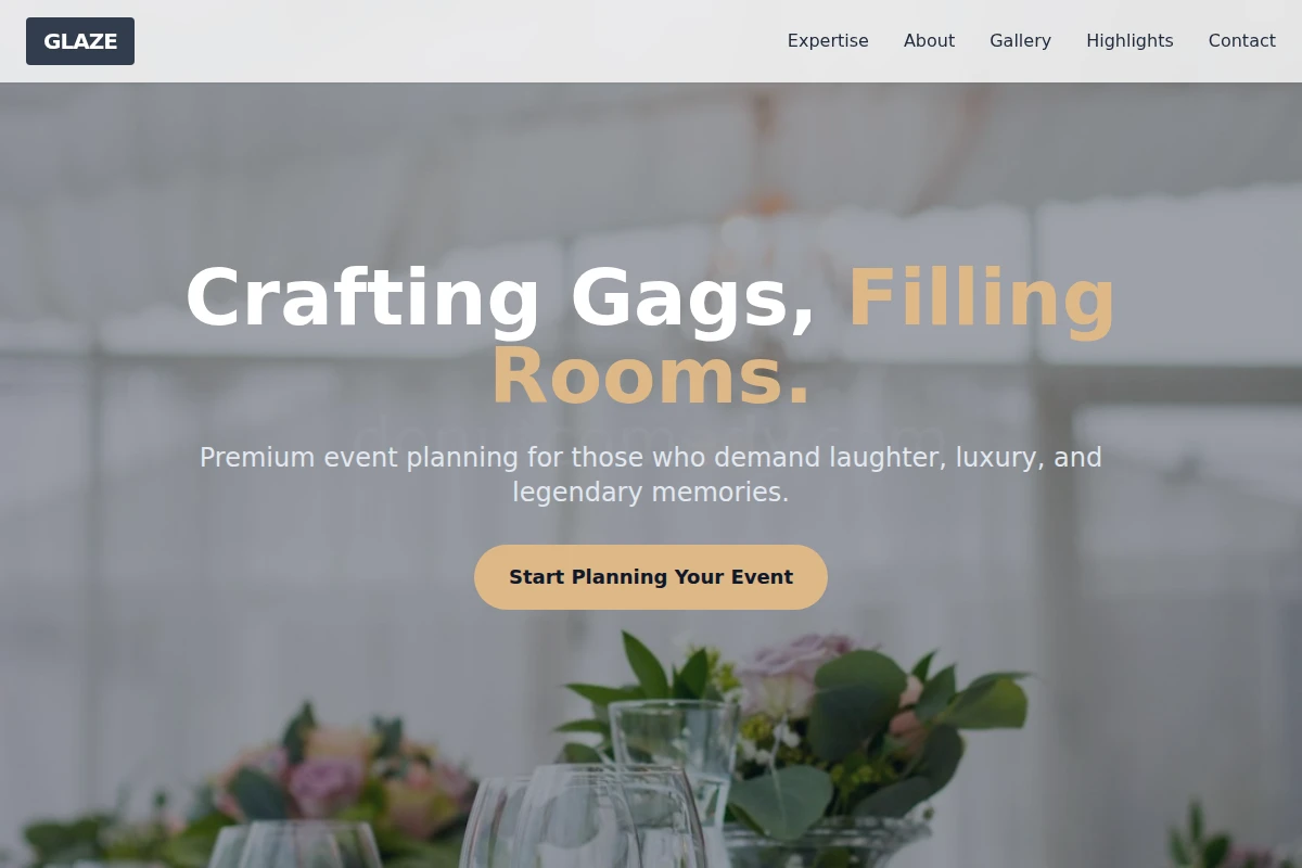 Glaze Event Planning