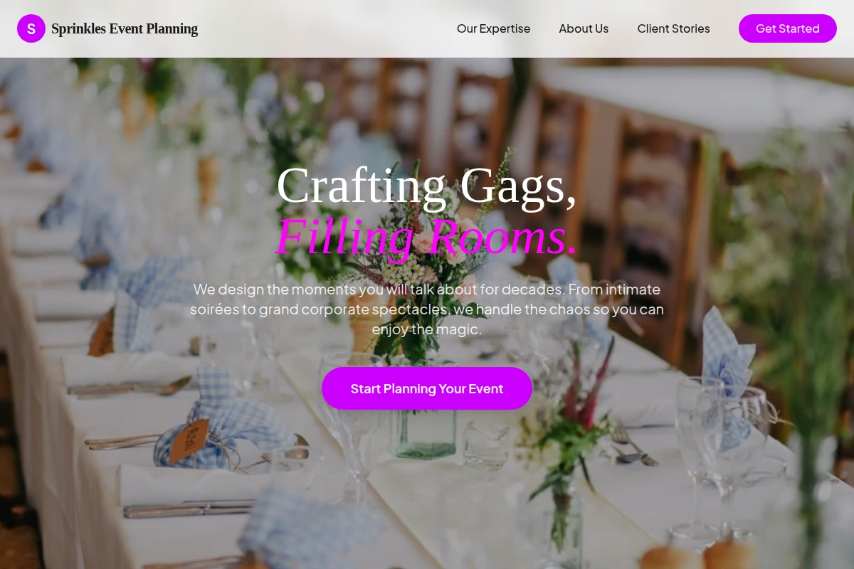 Sprinkles Event Planning